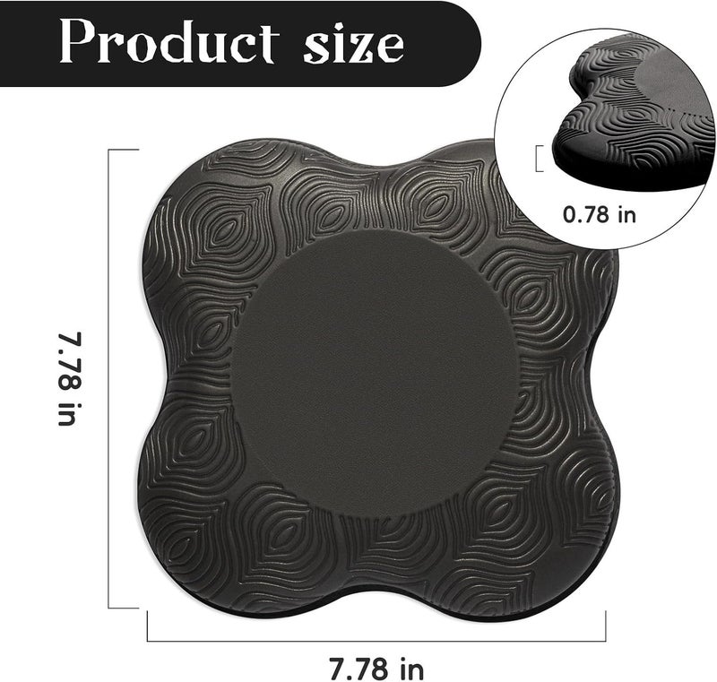 MBKHFLL 2 Packs Yoga Knee & Elbow Cushions - Extra Thick Foam for Knees, Elbows, Wrists, Hands & Head - Pilates & Kneeling Pads - Support Foam Pads for Women & Men - Image 2